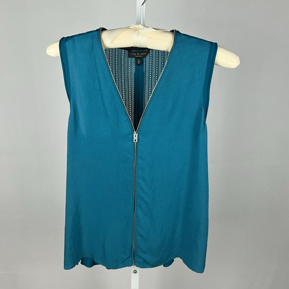 Rag & Bone Sleeveless Teal Top size M